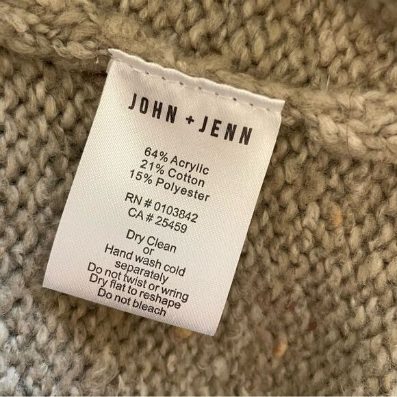 John + Jenn Woodland Cotton Blend Oversized Cardigan Sweater Size L NWT - Picture 8 of 8